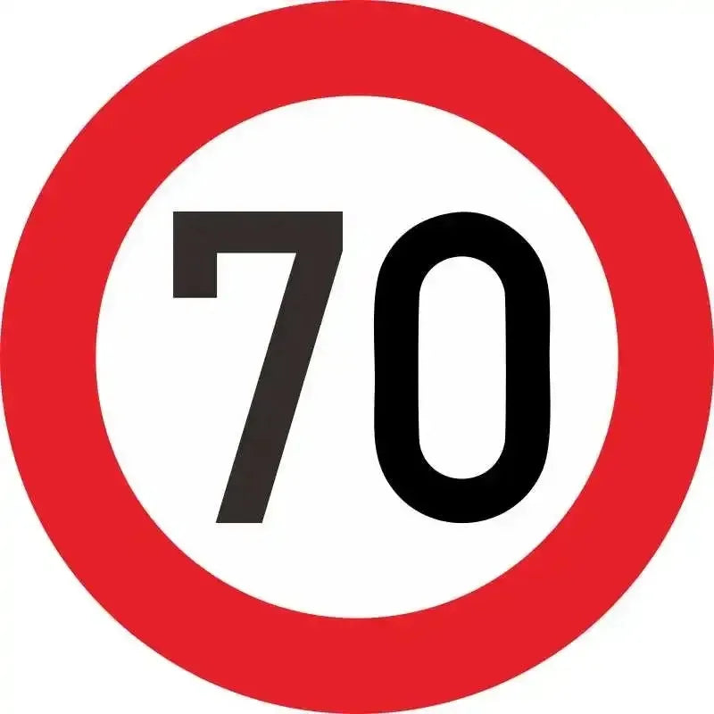 Geschwindigkeitsaufkleber 90 Km/h