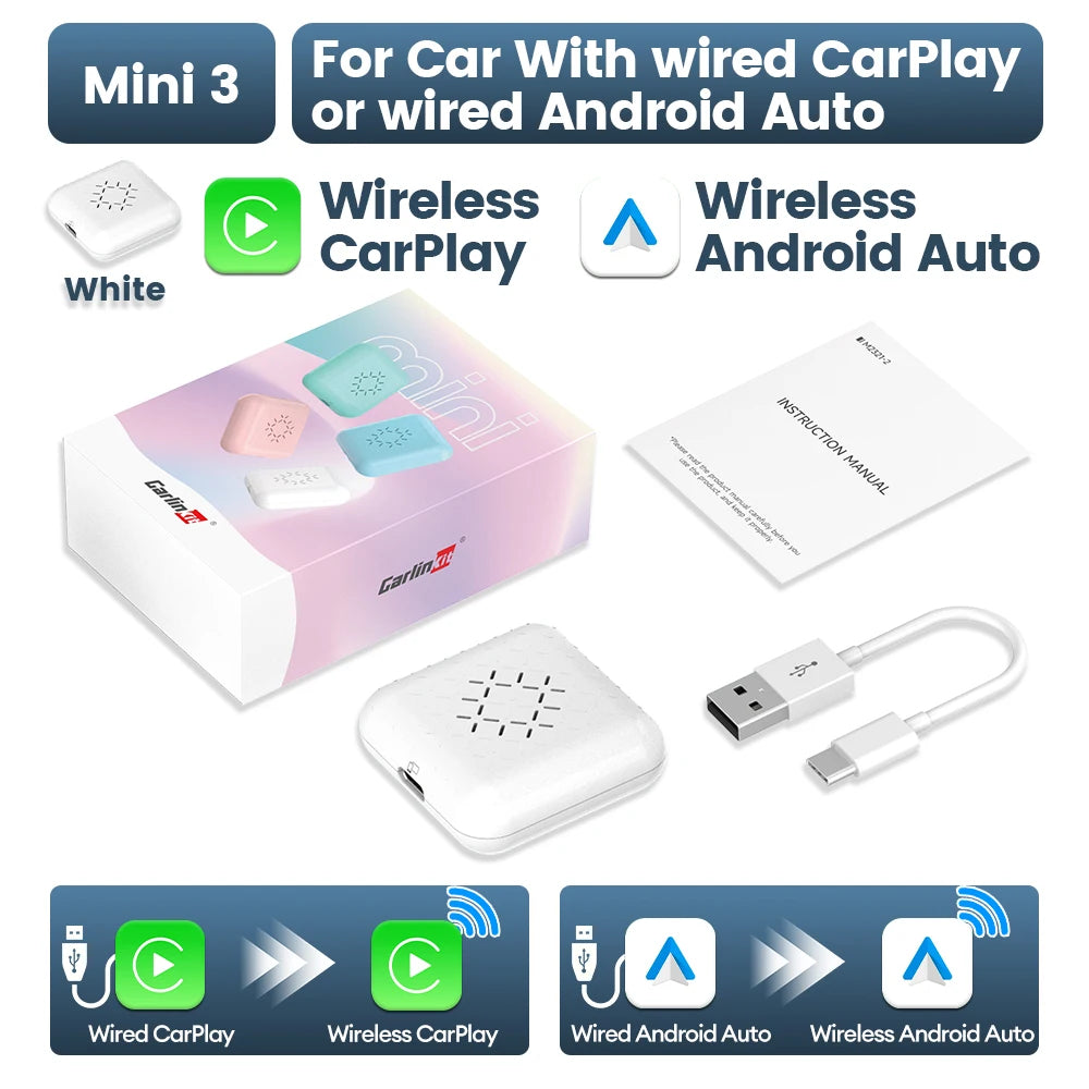 CarlinKit Mini Ultra Kabellos Adapter 2-in-1