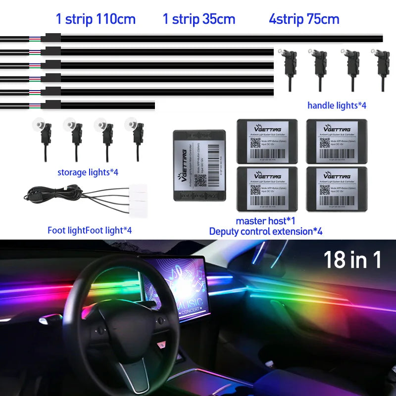 Full Color Streamer LED Innenraumbeleuchtung