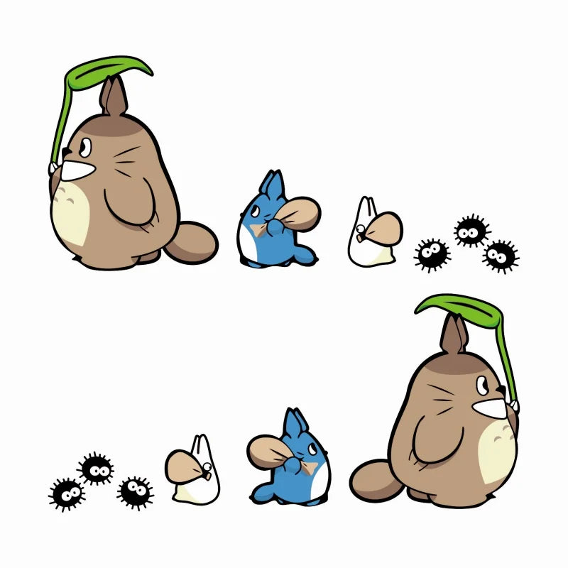 Totoro Auto-Aufkleber Set