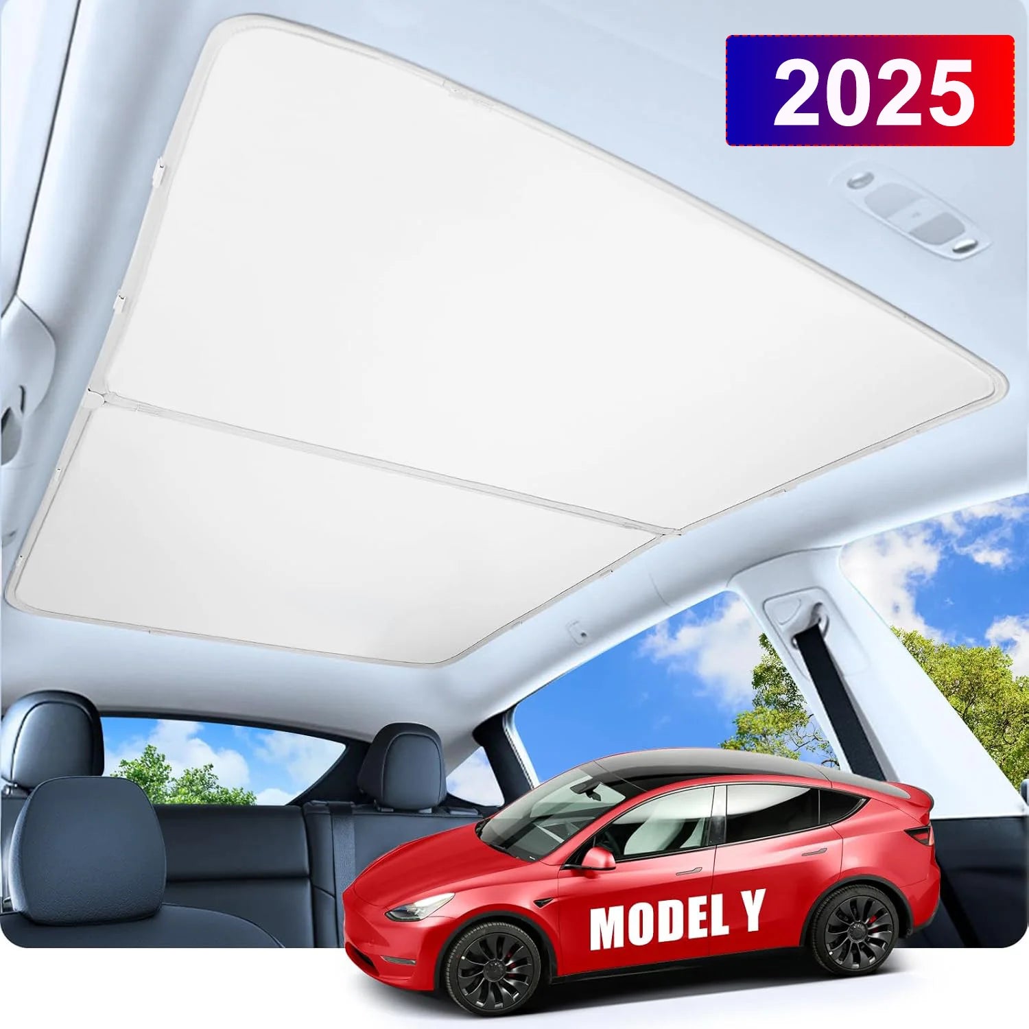 Auto-Sonnenschutz Set für Tesla Model Y