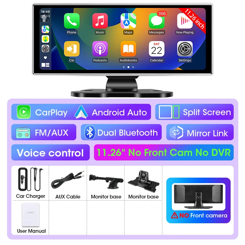 11.26 Zoll Dash Cam 4K Auto DVR