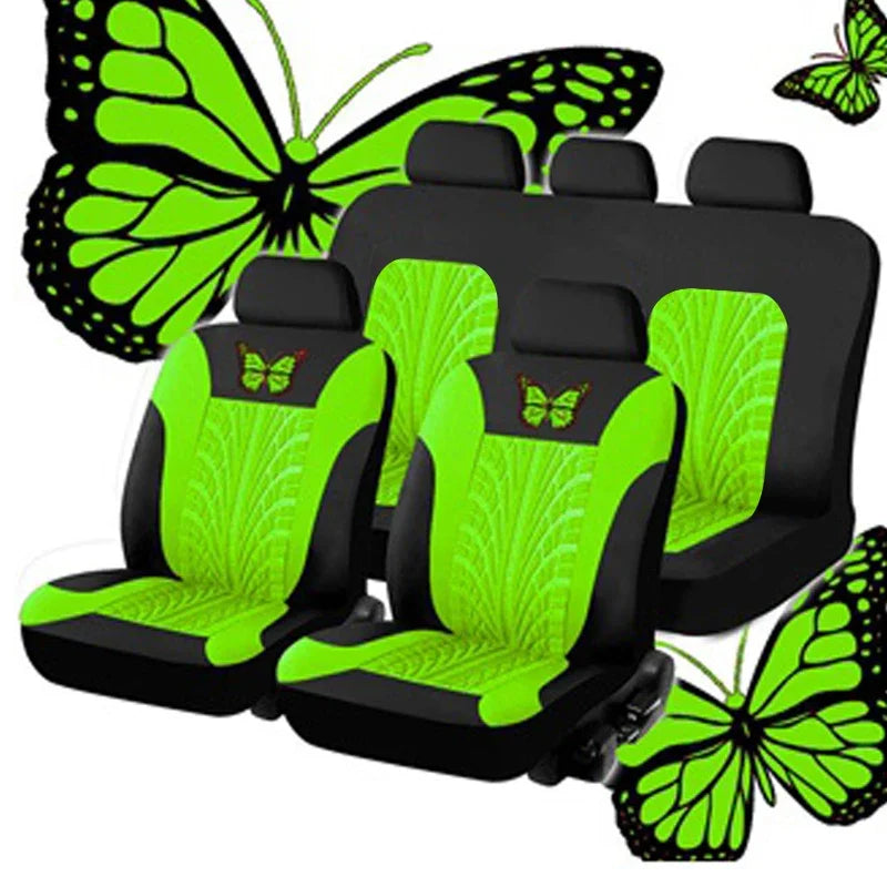 Auto-Sitzbezug Set mit Schmetterlings-Muster