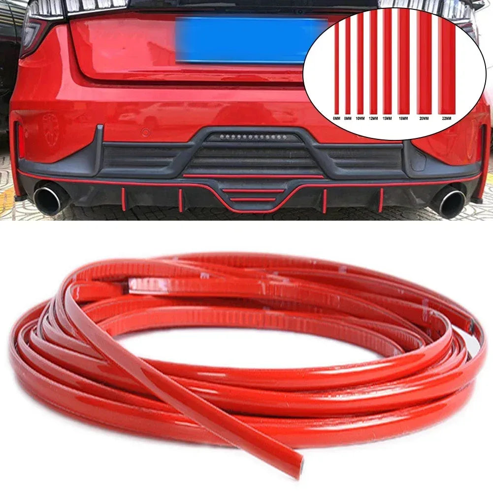 Selbstklebender Dekostreifen rot 3M/5M PVC – SwissGlanzGarage Autopflege Schweiz