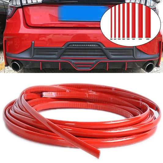 Selbstklebender Dekostreifen rot 3M/5M PVC – SwissGlanzGarage Autopflege Schweiz