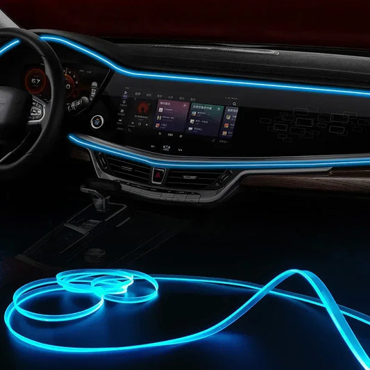 RGB LED Ambientebeleuchtung für Auto Innenraum – SwissGlanzGarage Autopflege Schweiz