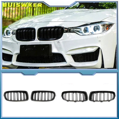 ABS Kunststoff Frontgrill Doppelsteg für BMW F30 F31 F35 – SwissGlanzGarage Autopflege Schweiz