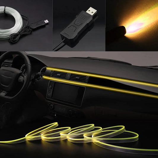 RGB LED Ambientebeleuchtung für Auto Innenraum USB – SwissGlanzGarage Autopflege Schweiz