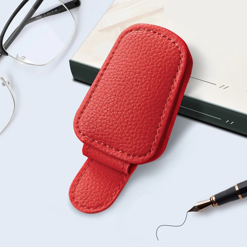 Leder Sonnenbrillen Halter Auto Zubehör