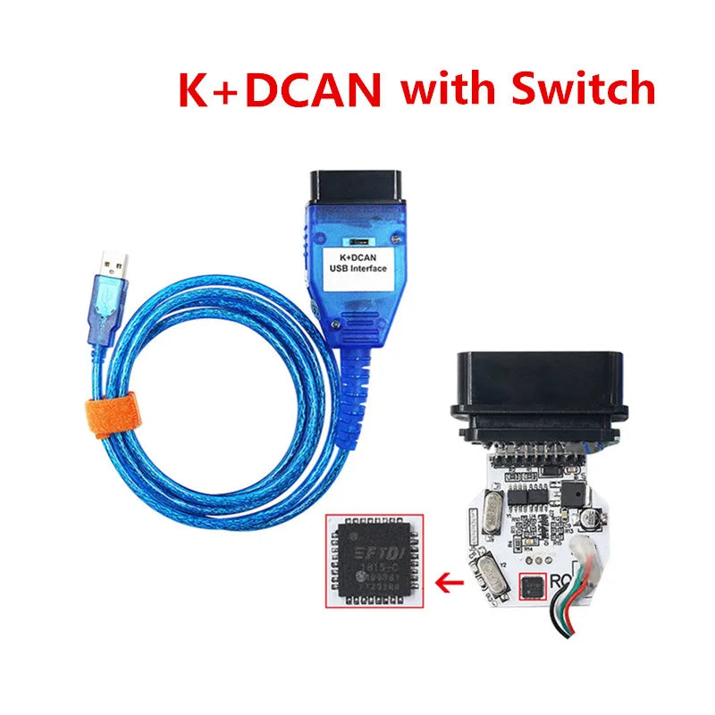 OBDII Diagnosekabel K+DCAN für BMW