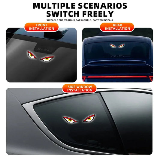 Solarbetriebene Auto Neon Licht DEMON EYE – SwissGlanzGarage Autopflege Schweiz