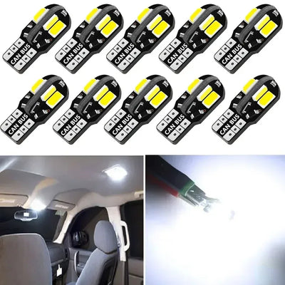 10X LED W5W Canbus Innenraumlicht – SwissGlanzGarage Autopflege Schweiz