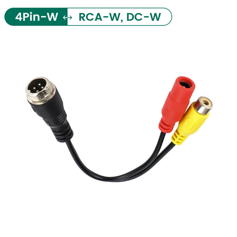 GreenYi 4Pin Aviation Stecker zu RCA AV Kabel