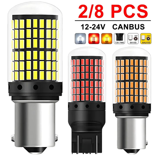 CANBUS T20 7443 P21W LED Birne 6500K Weiss – SwissGlanzGarage Autopflege Schweiz
