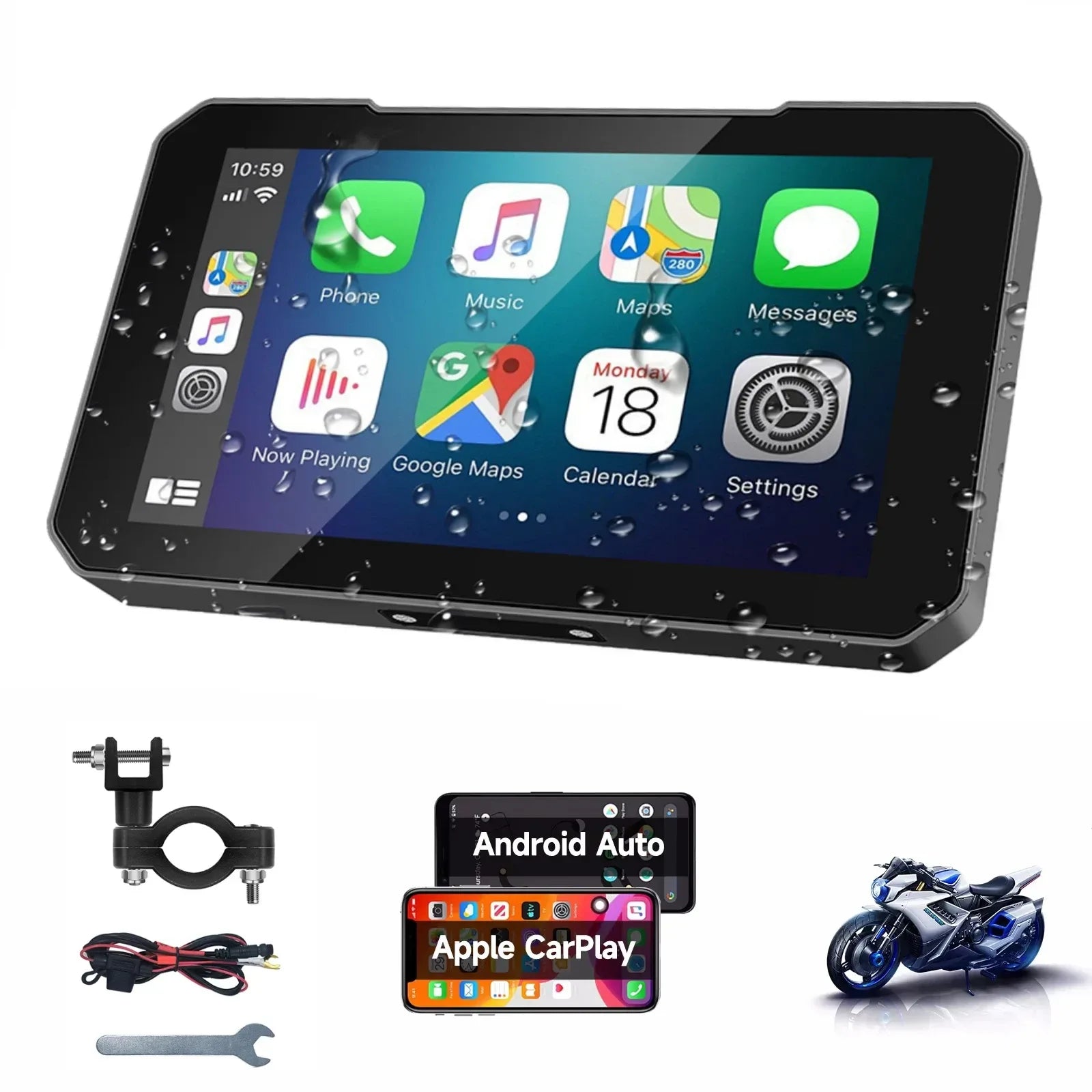 Pionray Tragbares 7/10 Zoll CarPlay – mit kabellosem Laden – SwissGlanzGarage Autopflege Schweiz