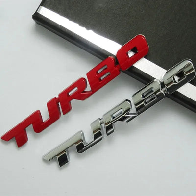 Turbo 3D Emblem Auto-Aufkleber – SwissGlanzGarage Autopflege Schweiz