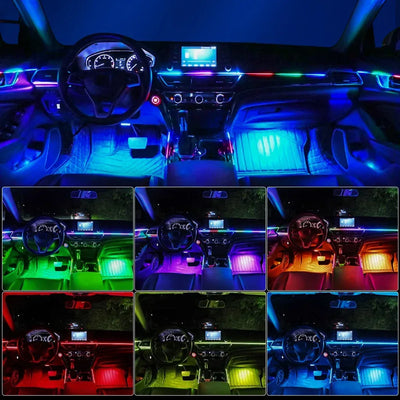 Auto Innenraum LED Ambient Beleuchtung 1-LED – SwissGlanzGarage Autopflege Schweiz