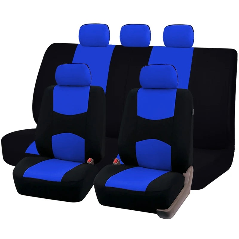 Universal Auto-Sitzbezug Set Schwarz – aus Textil