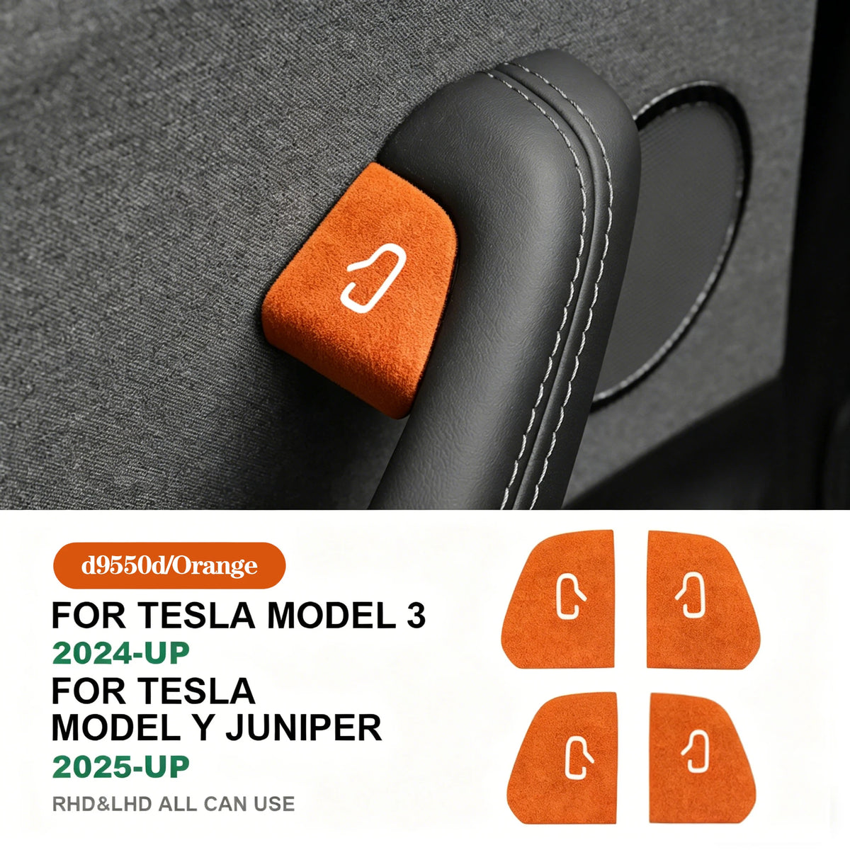 Tesla Model Y 2025 Türschalter Schutzaufkleber