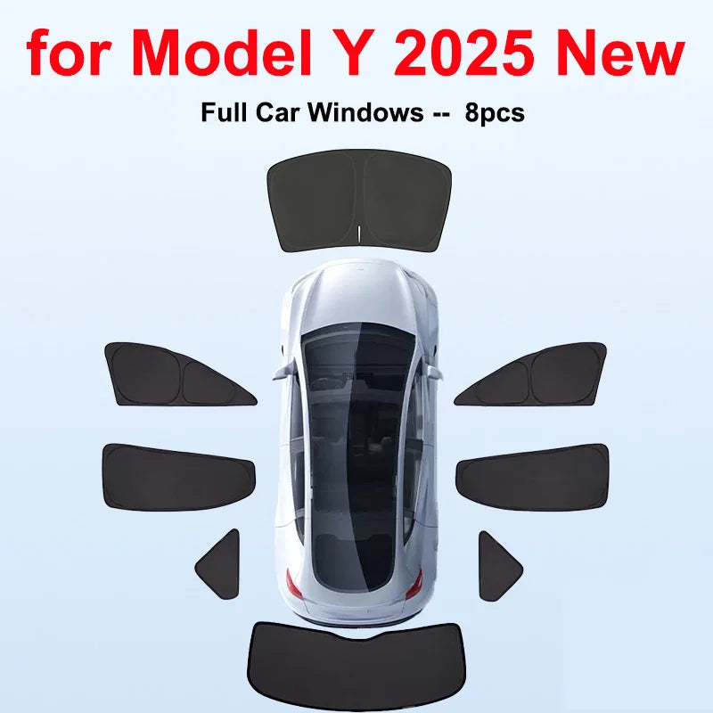 Auto-Sonnenschutz Set für Tesla Model Y