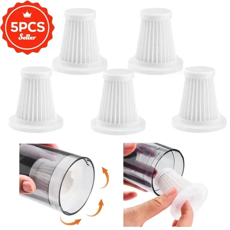 Waschbarer Auto-Staubsauger Filter Set 5 Stück – SwissGlanzGarage Autopflege Schweiz