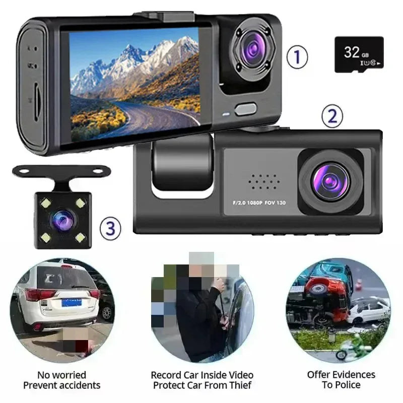 Dashcam 1080P mit IR Nachtsicht und Loop-Aufnahme – SwissGlanzGarage Autopflege Schweiz