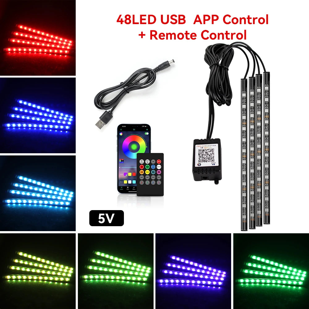 LED Ambientebeleuchtung Fussraum