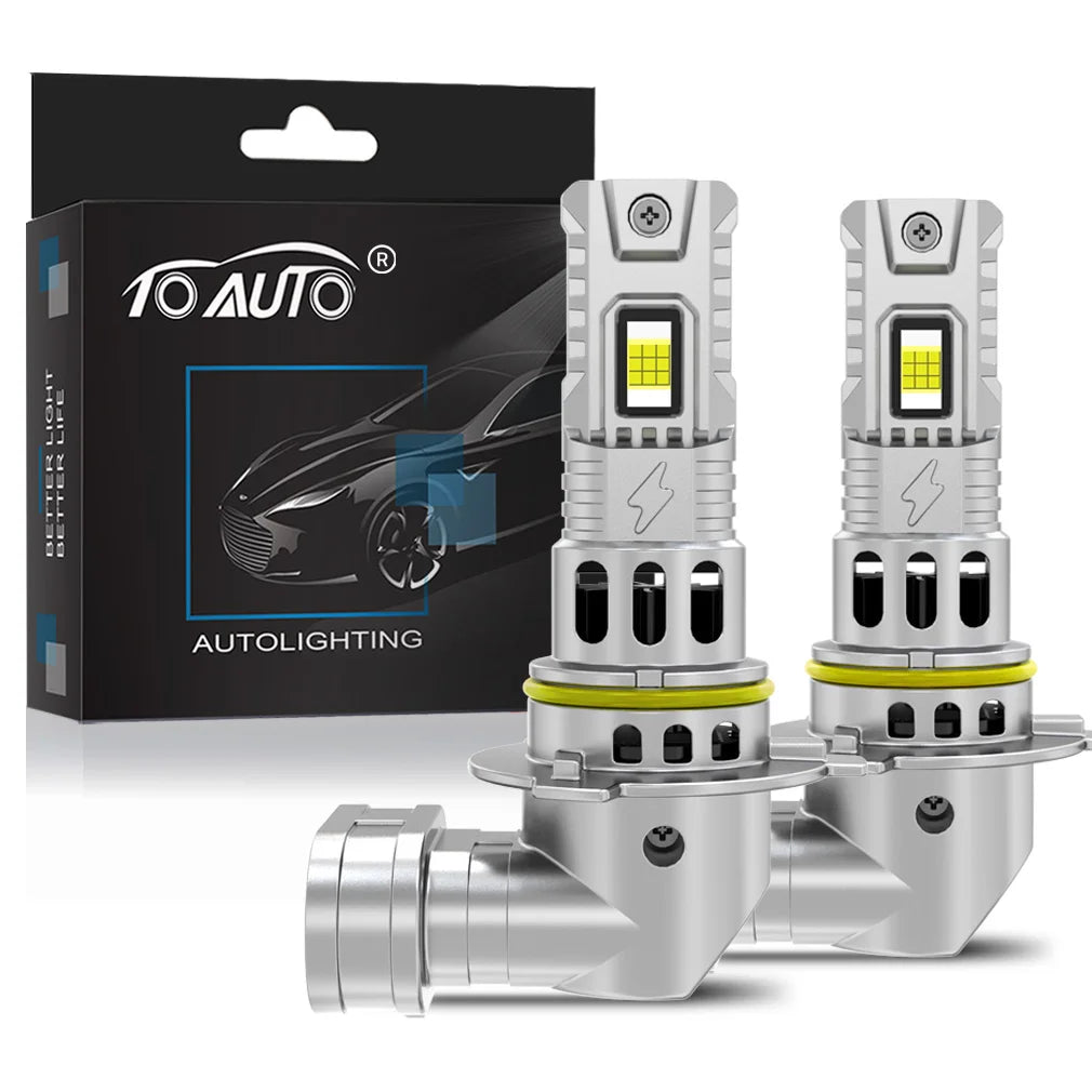 TOAUTO H4 LED Scheinwerfer 100W