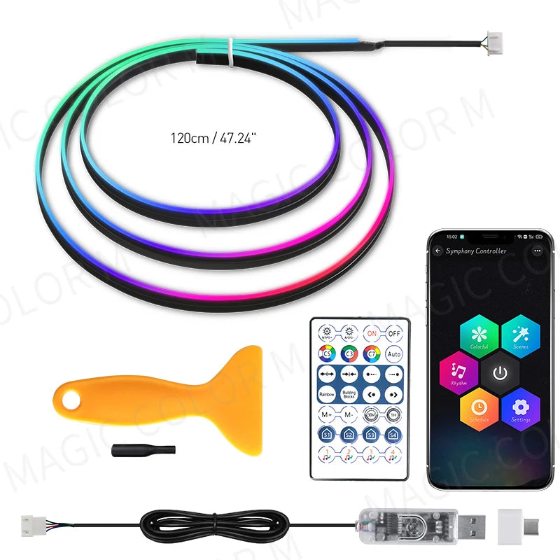 140cm LED Innenraumbeleuchtung RGB
