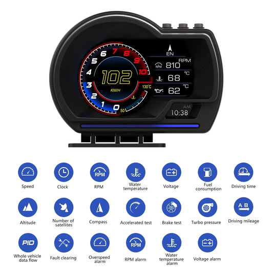 P6 OBD II Windschutzscheibe Head-Up Display – SwissGlanzGarage Autopflege Schweiz