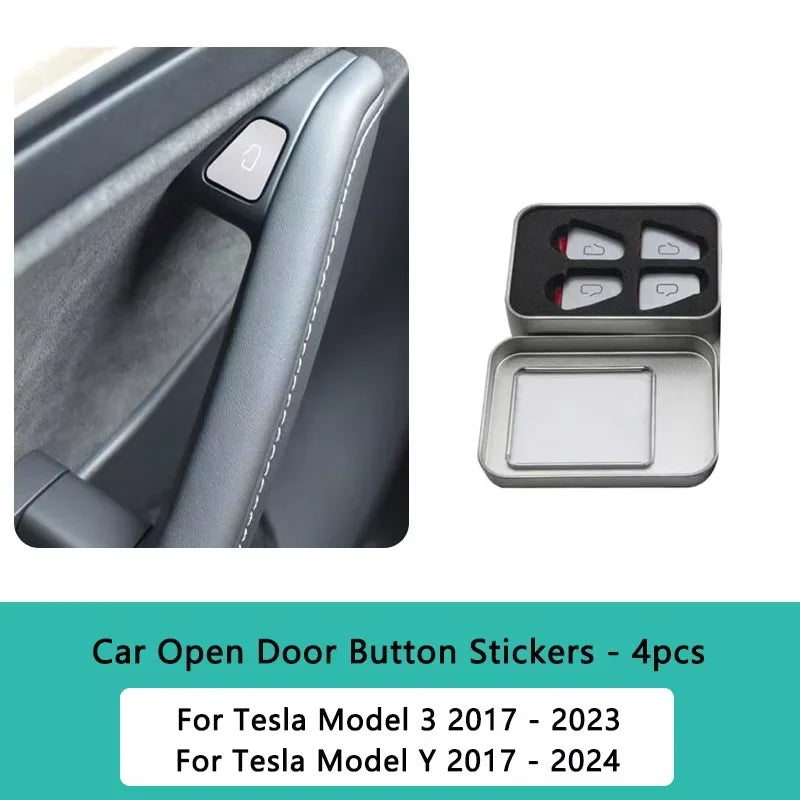 Auto-Türöffner-Knopf Aufkleber für Tesla