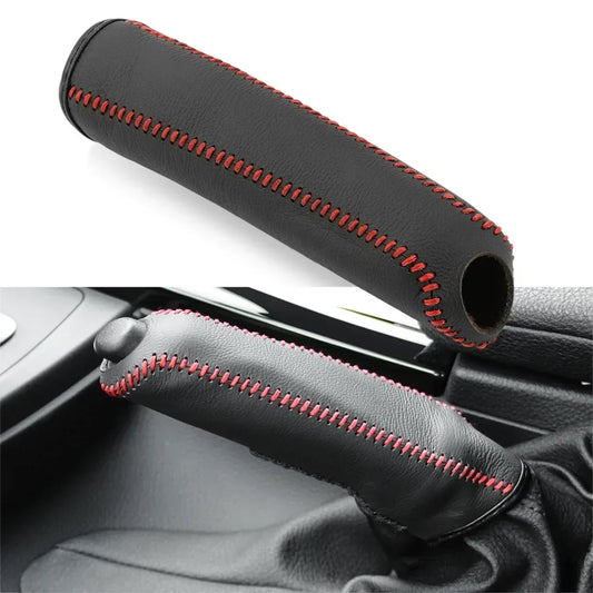 Handbremsabdeckung aus PU-Leder – SwissGlanzGarage Autopflege Schweiz