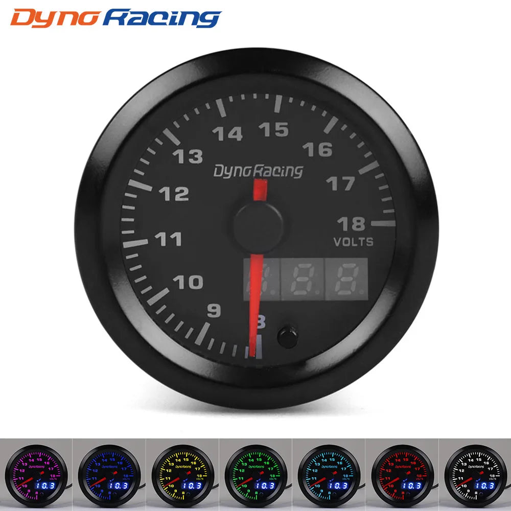 Dynoracing 52mm 7 Farben LED Dual Display