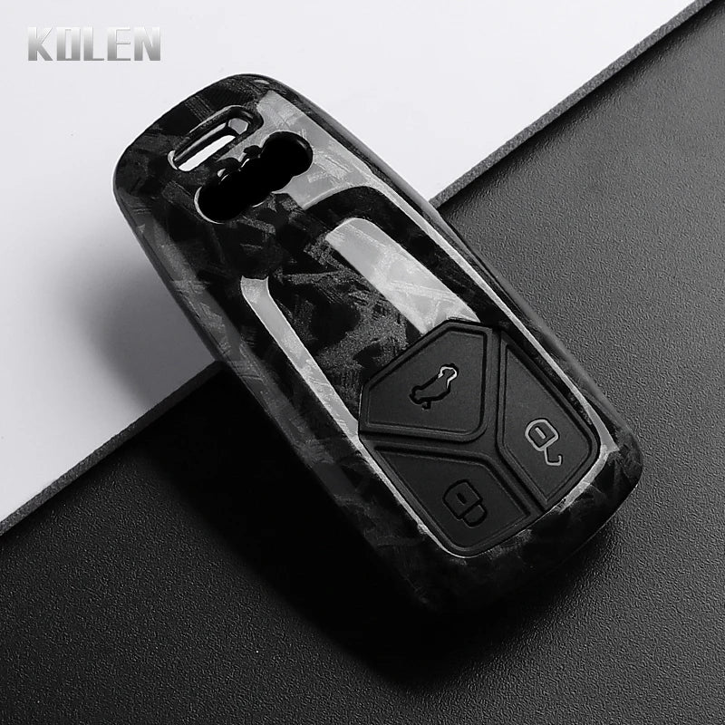 ABS Carbon Fiber Schlüsselhülle Audi A4 A5 A6 Q5 Q7