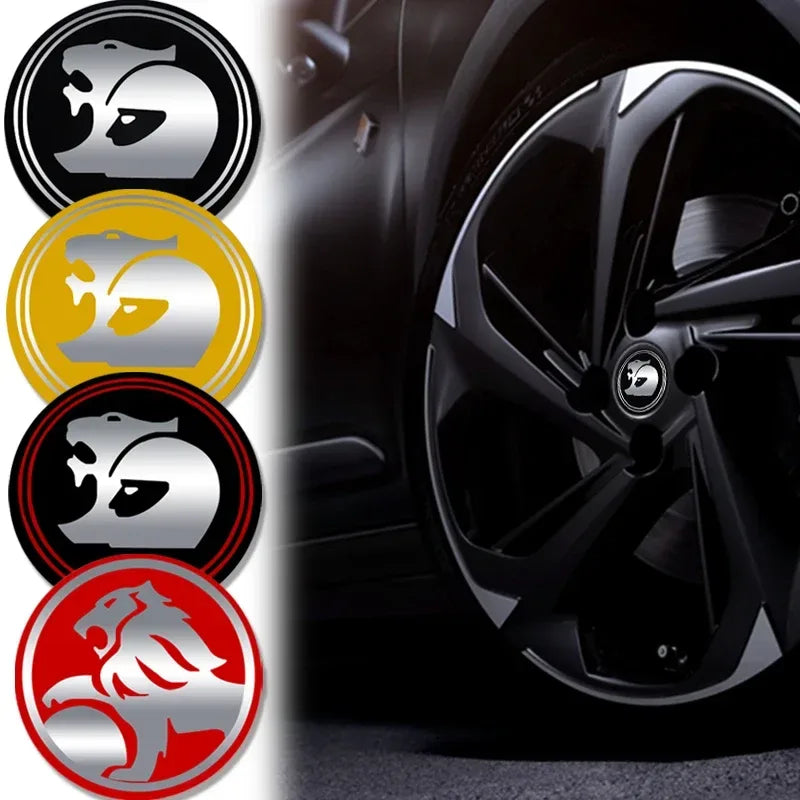 Alu 56mm Radnabenkappen Emblem Aufkleber Set – SwissGlanzGarage Autopflege Schweiz