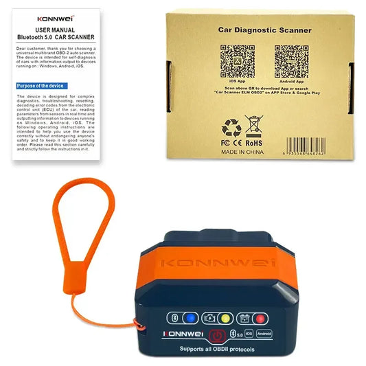 KONNWEI KW905 OBD2 Bluetooth 5.0 Scanner – SwissGlanzGarage Autopflege Schweiz