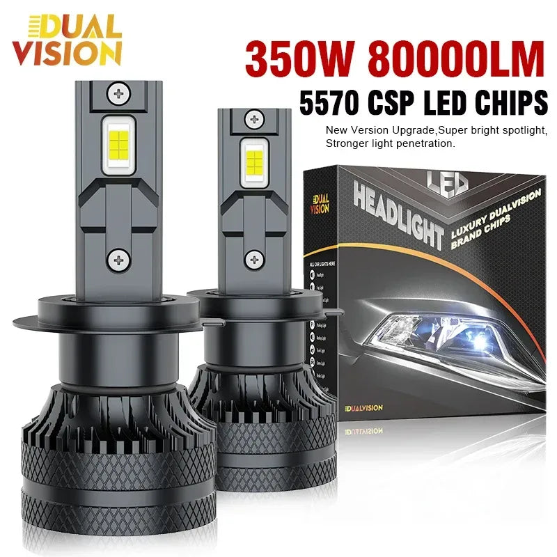 Dualvision H7 H4 LED-Scheinwerfer Set Superhell – SwissGlanzGarage Autopflege Schweiz
