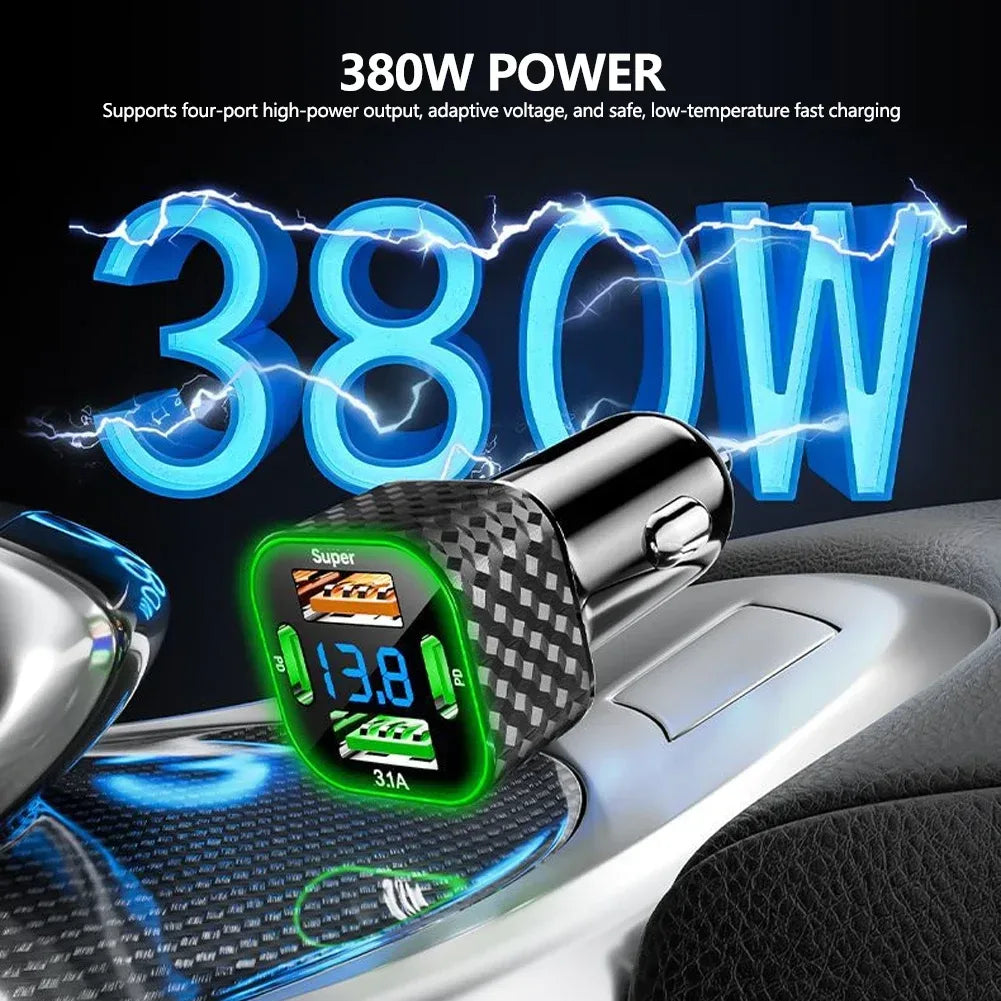 200W Mini Auto Ladegerät USB-C PD Schnelllader 380 W – SwissGlanzGarage Autopflege Schweiz