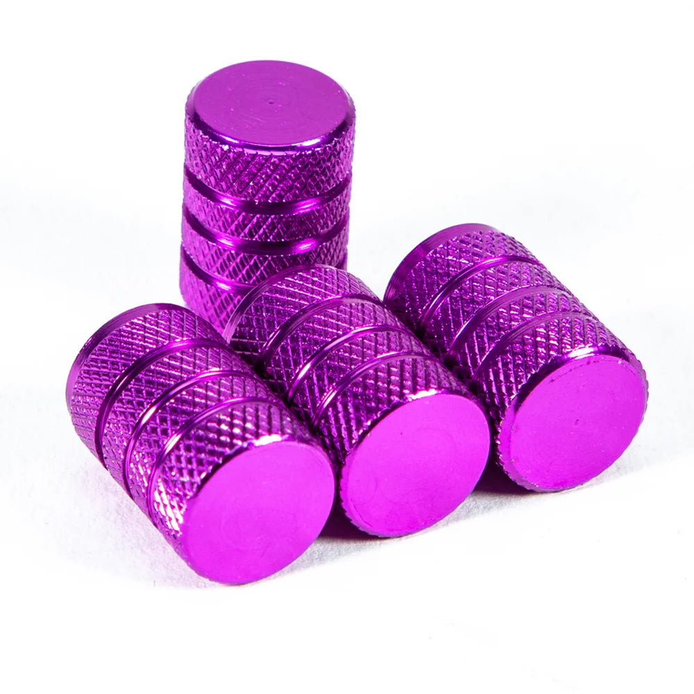 Aluminium Ventilkappen Set Knurling Stil