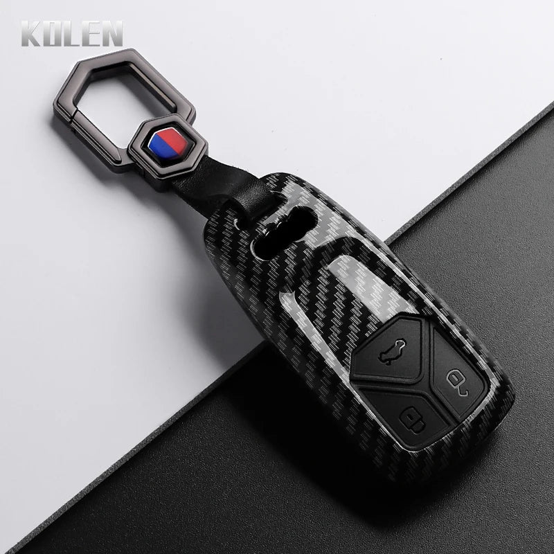 ABS Carbon Fiber Schlüsselhülle Audi A4 A5 A6 Q5 Q7