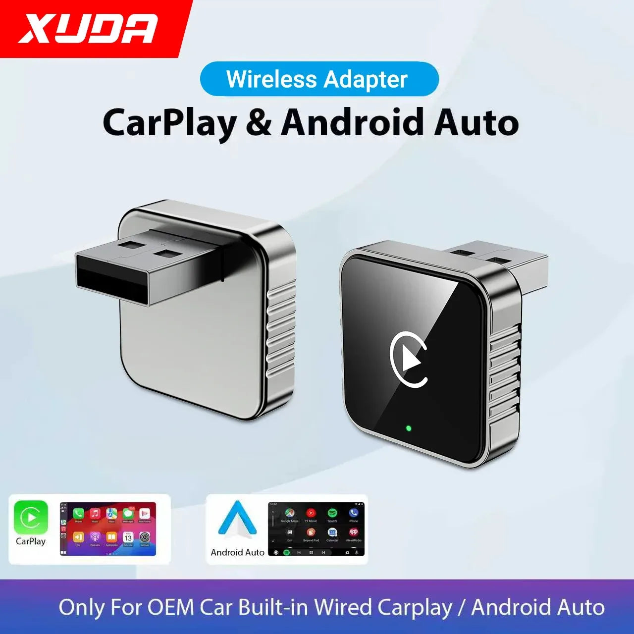 XUDA 2 in 1 CarPlay & Android Auto Adapter – SwissGlanzGarage Autopflege Schweiz