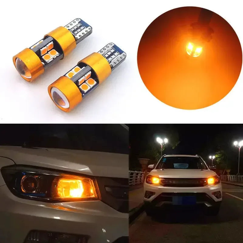 T10 12V LED Signallicht Orange – SwissGlanzGarage Autopflege Schweiz