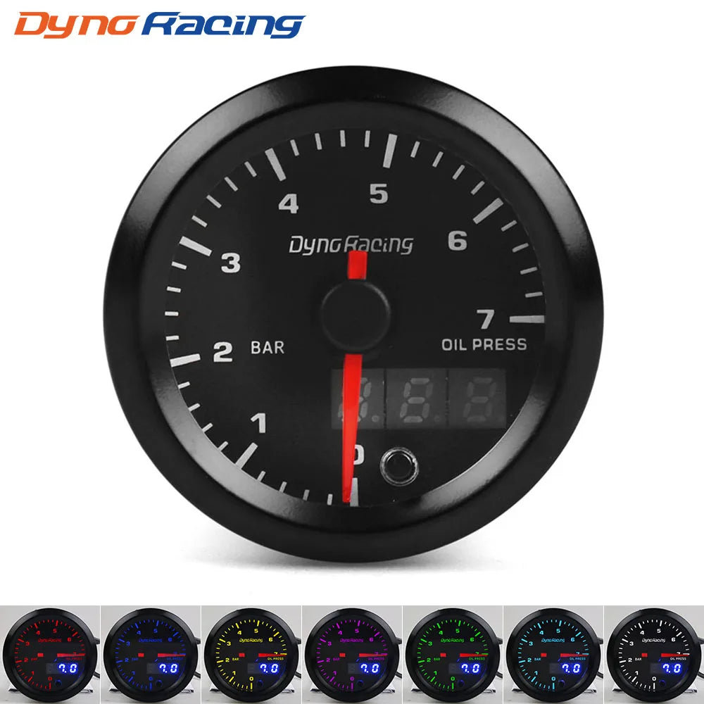 Dynoracing 52mm 7 Farben LED Dual Display