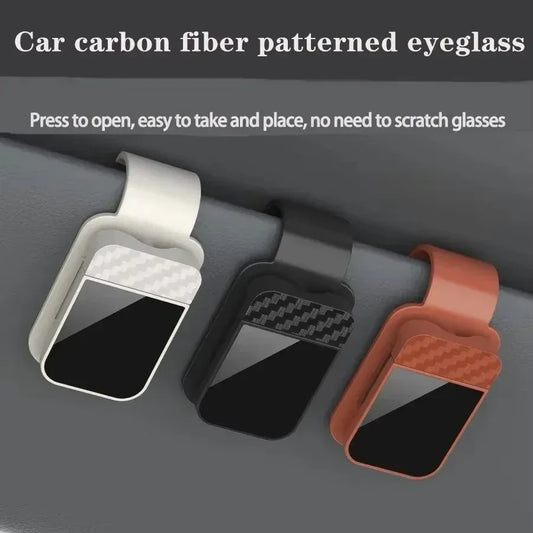 Auto-Sonnenbrillen-Halter aus Carbon – SwissGlanzGarage Autopflege Schweiz