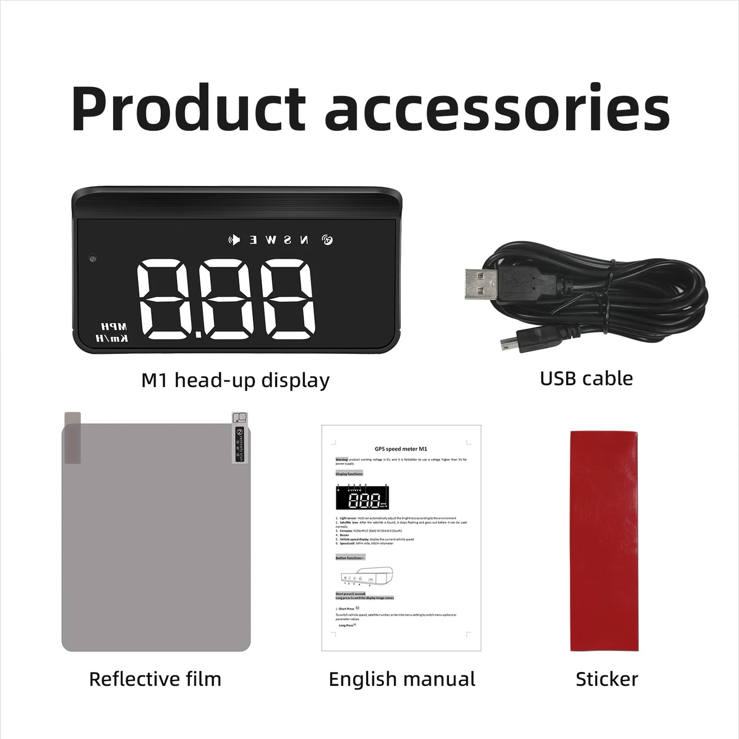 M3 OBD2 M1 GPS HUD Head-Up Display