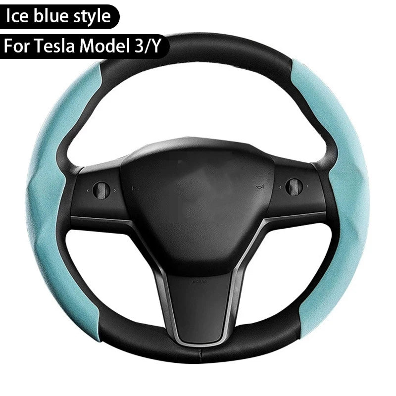 Lenkradbezug aus Mikrofaser für Tesla Model Y Juniper 2025