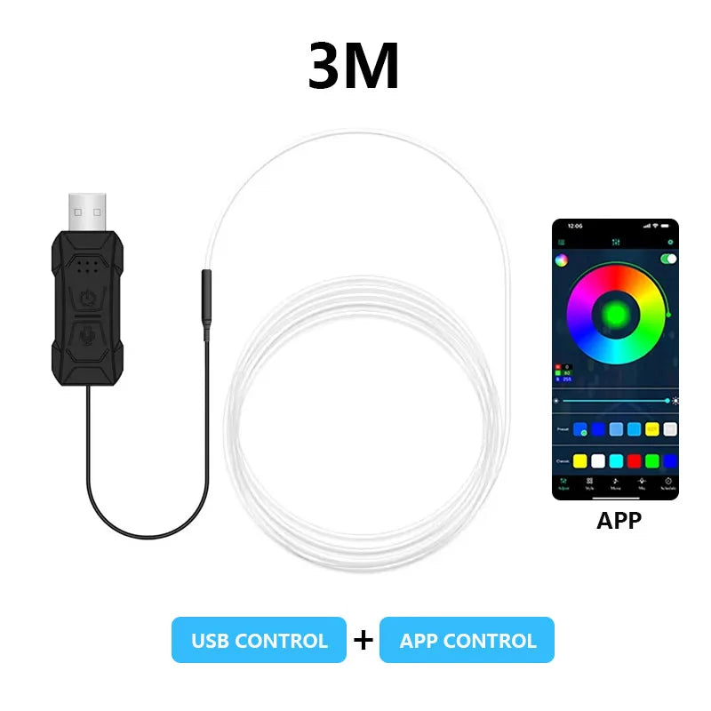 2/3/4/5M RGB Innenraum LED Lichtstreifen