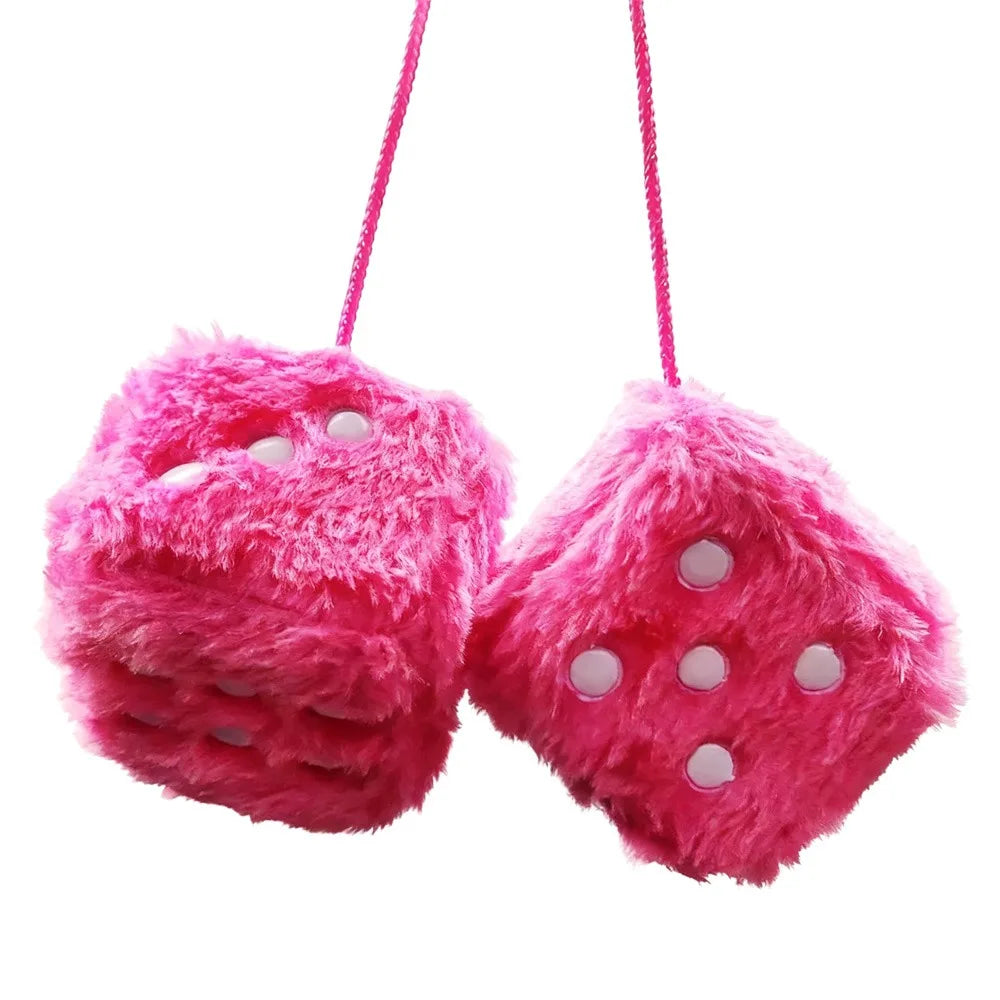 Fuzzy Velvet Rückspiegel-Dekoration Würfel-Set