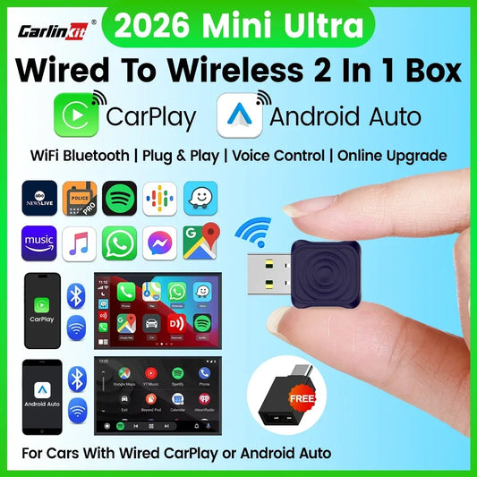 CarlinKit Mini Ultra Kabellos Adapter 2-in-1 – SwissGlanzGarage Autopflege Schweiz