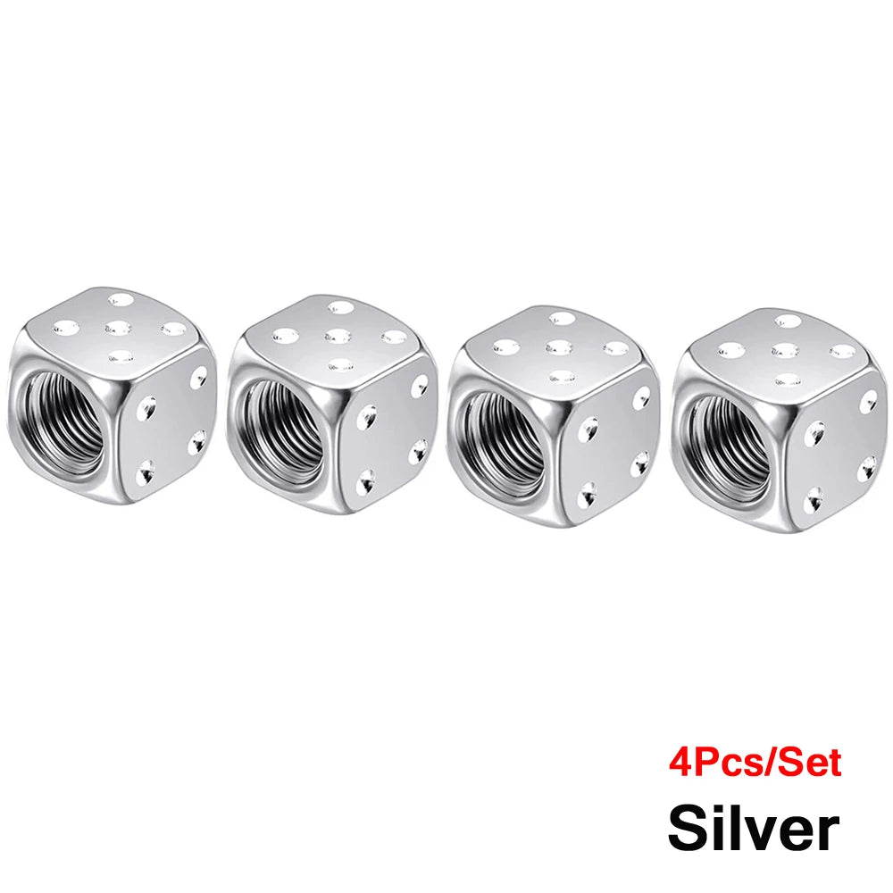 Aluminium Ventilkappen Würfel 8 Stück